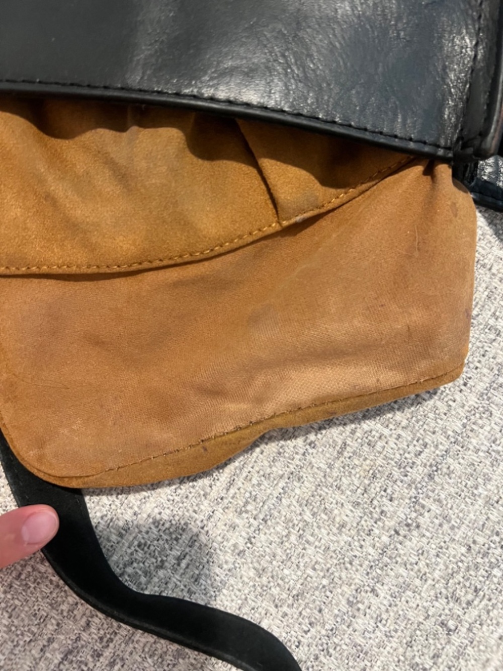 Patricia Nash Black Leather Crossbody Bag Vintage Style - Picture 11 of 15